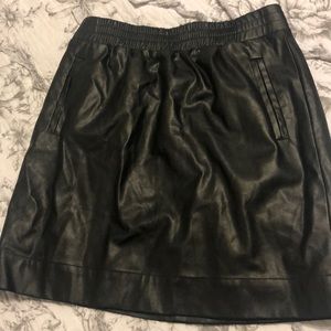 Loft Leather Mini Skirt